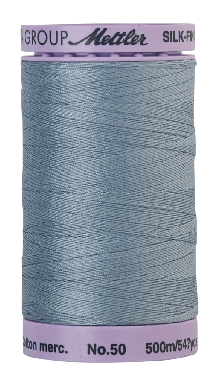 Ash Blue (9104-0042) | Silk-Finish Cotton 50wt (500M / 547Y) | Mettler Thread